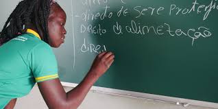 Student at blackboard